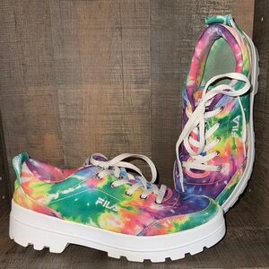 Fila Women's Multicolor Tie-Dye Sneakers